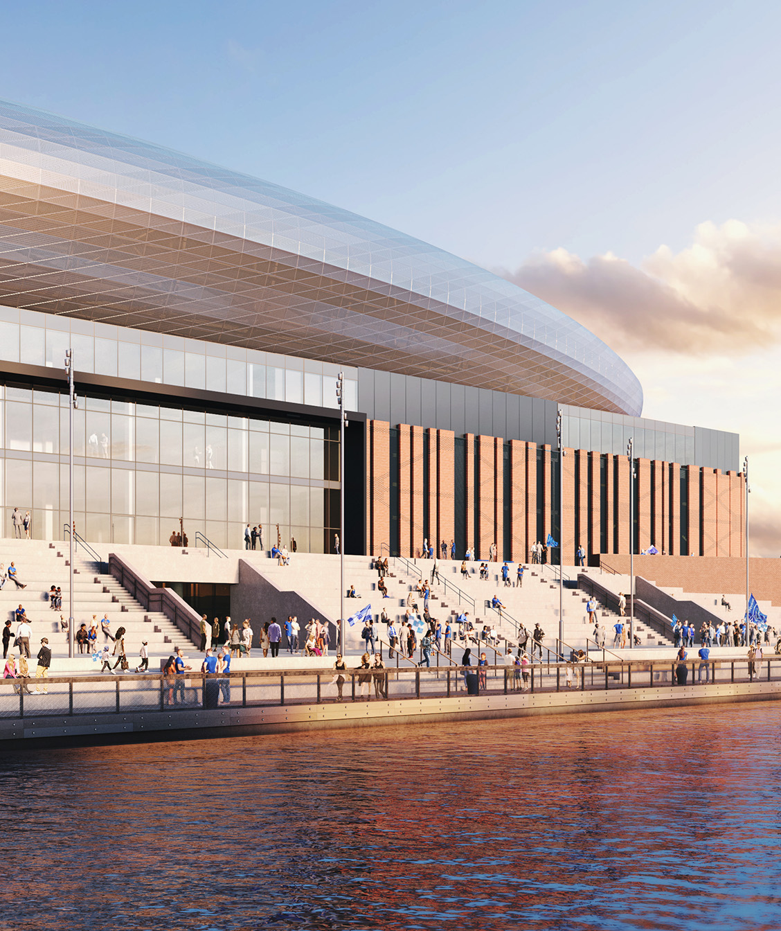 Generated image of the new Everton Stadium